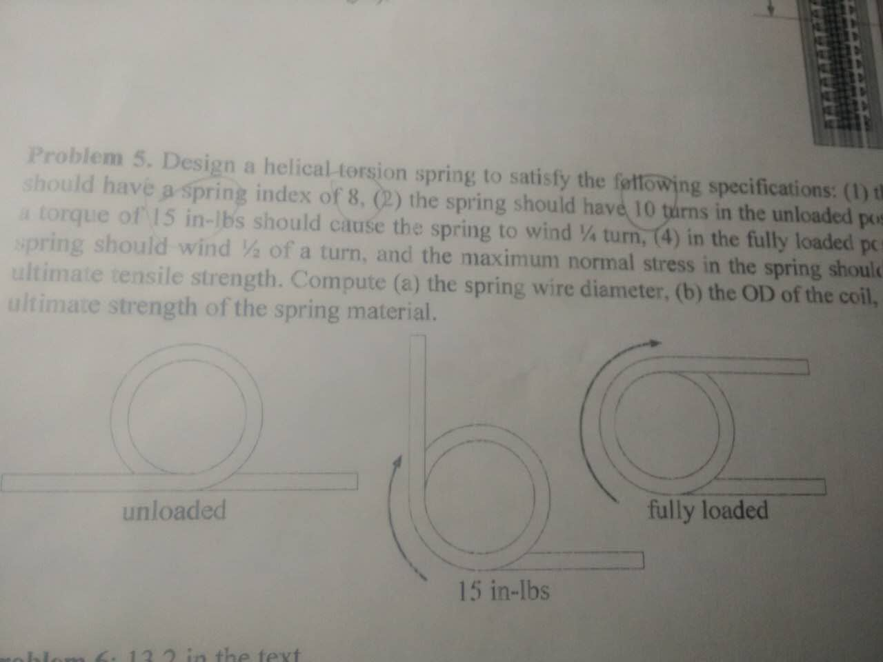 Solved Design a helical torsion spring to satisfy the