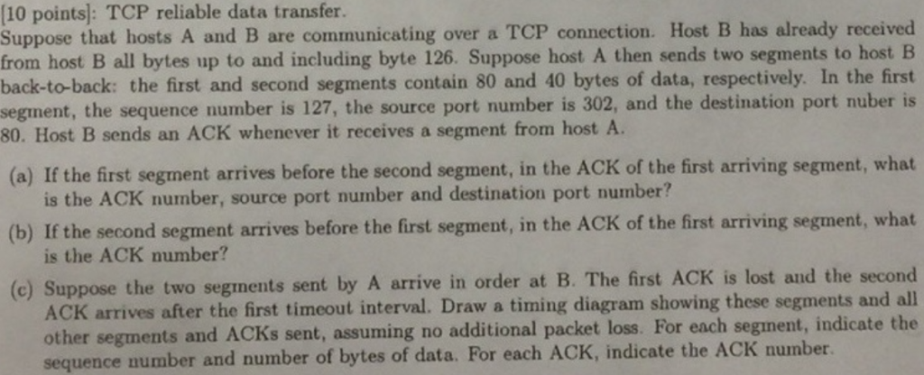 Solved 10 Points Tcp Reliable Data Transfer Suppose That Chegg Solved 10 Points Tcp Reliable Data Transfer Suppose That Chegg