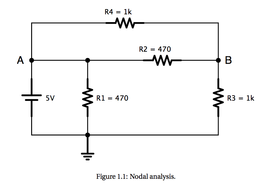 Solved Use Nodal Analysis To Calculate The Voltage Drop 8703