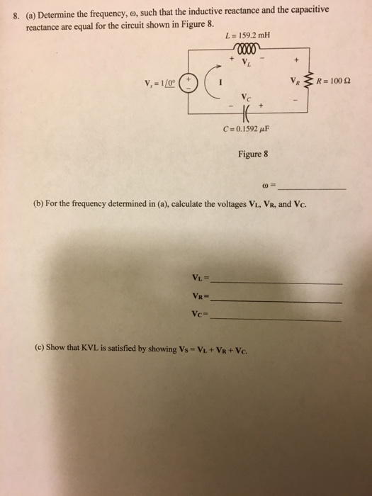 Solved Determine the frequency, omega, such that the