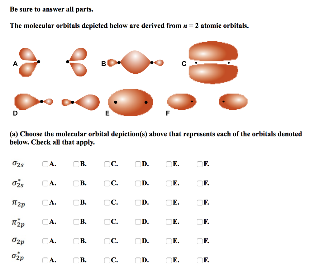 Solved B. Which Orbital Is Highest In Energy? A, B, C, D, E, | Chegg.com