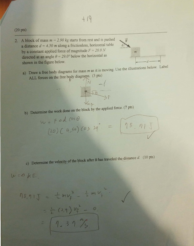 Solved (20 pts) A child throws a ball with an initial speed