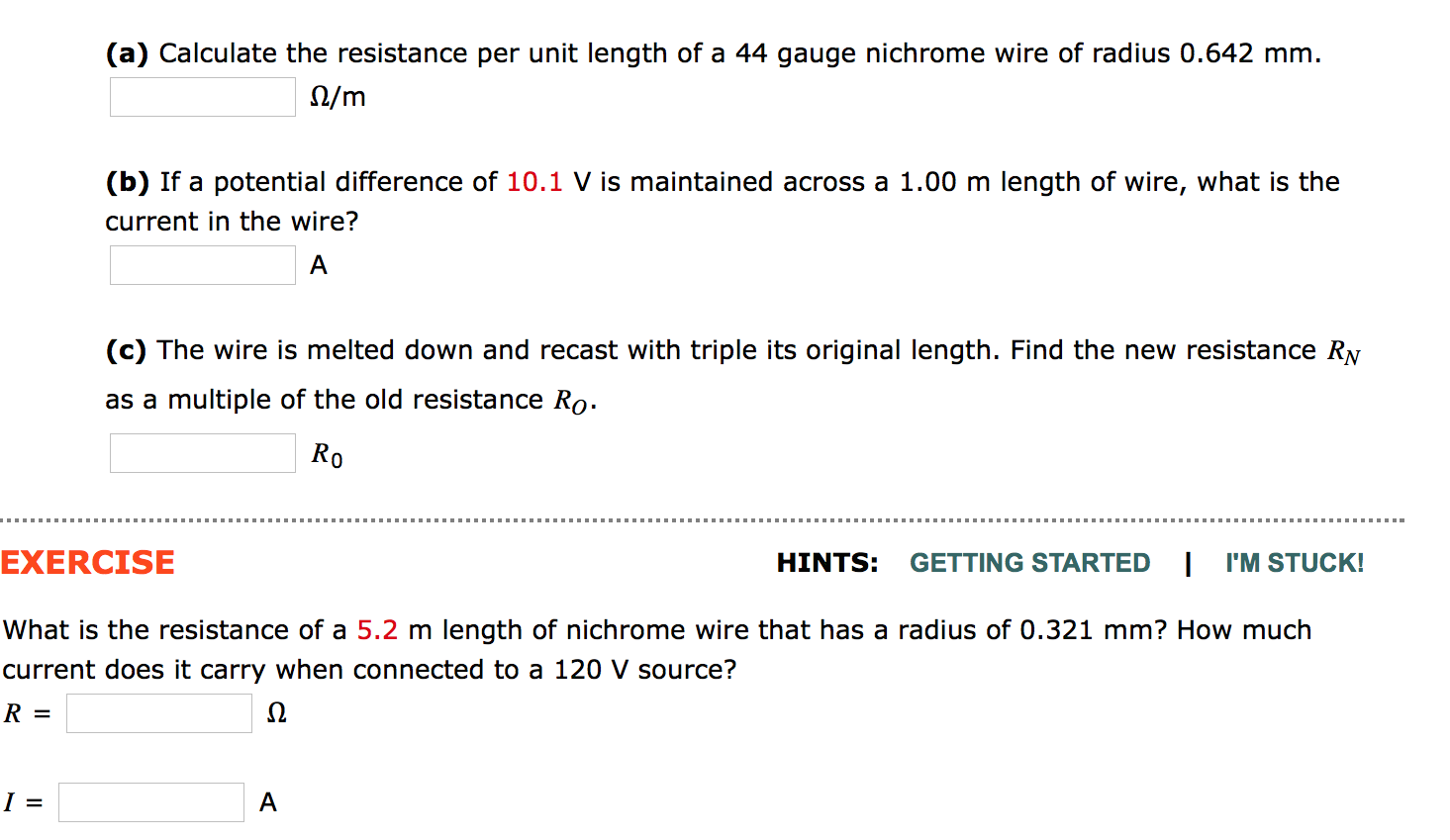 Solved Calculate the resistance per unit length of a 44