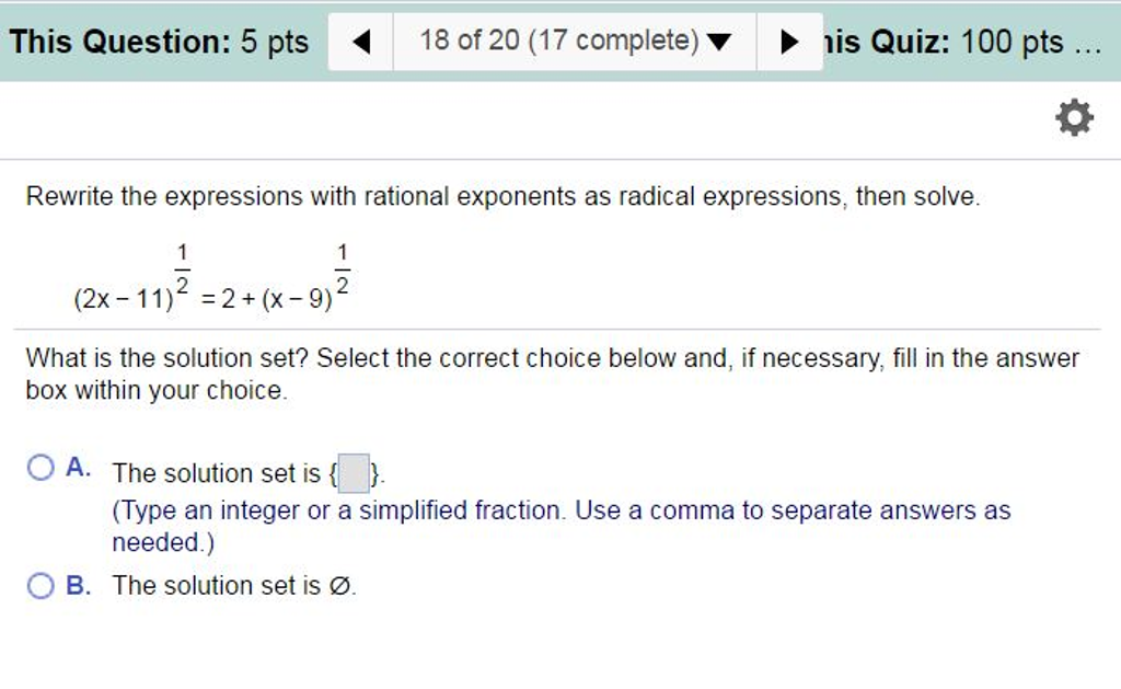 Solved Rewrite The Expressions With Rational Exponents As Chegg