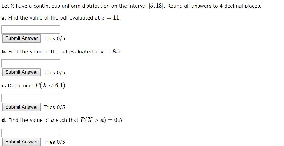 Solved Let X Have A Continuous Uniform Distribution On The | Chegg.com