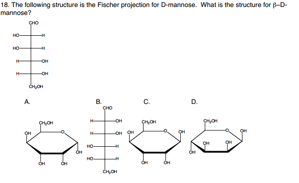 Mannose Fischer Projection