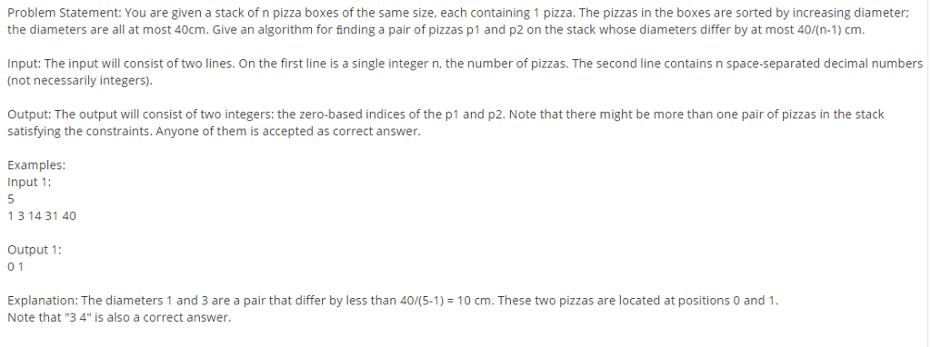 Solved Pizza Problem please use PYTHON and have screen shot | Chegg.com