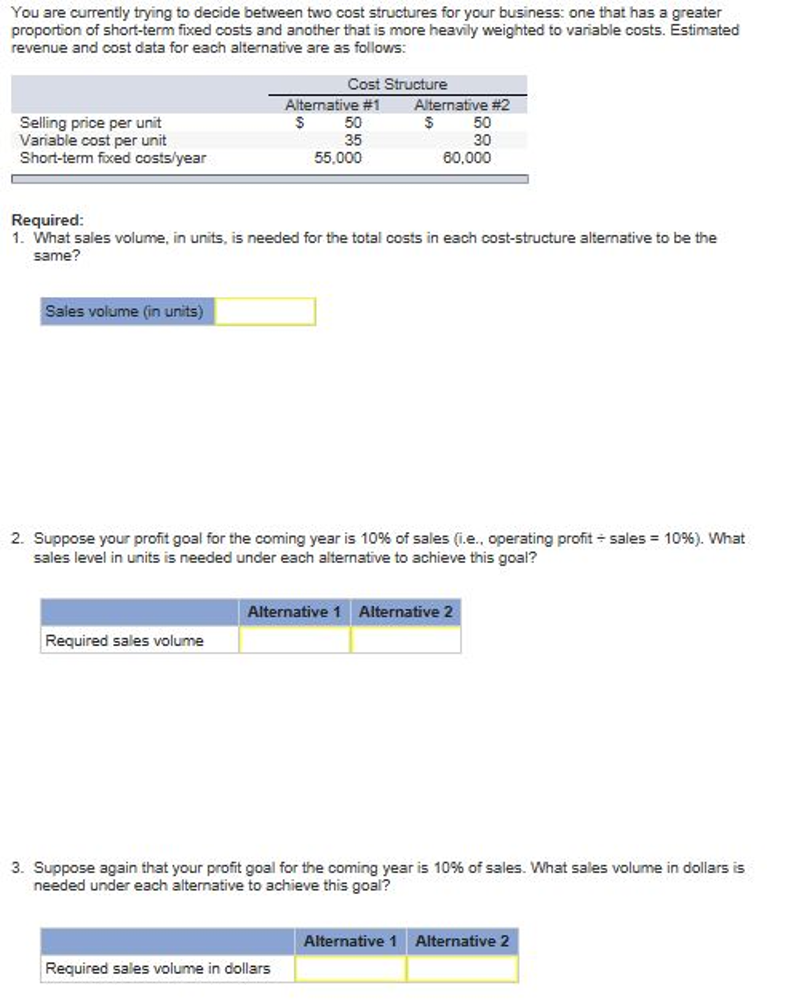 solved-you-are-currently-trying-to-decide-between-two-cost-chegg