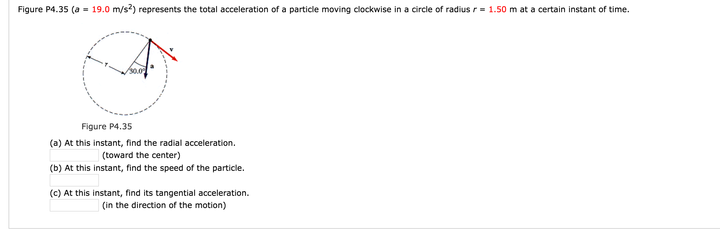 Solved Figure P4.35 (a 19.0 m/s2) represents the total | Chegg.com