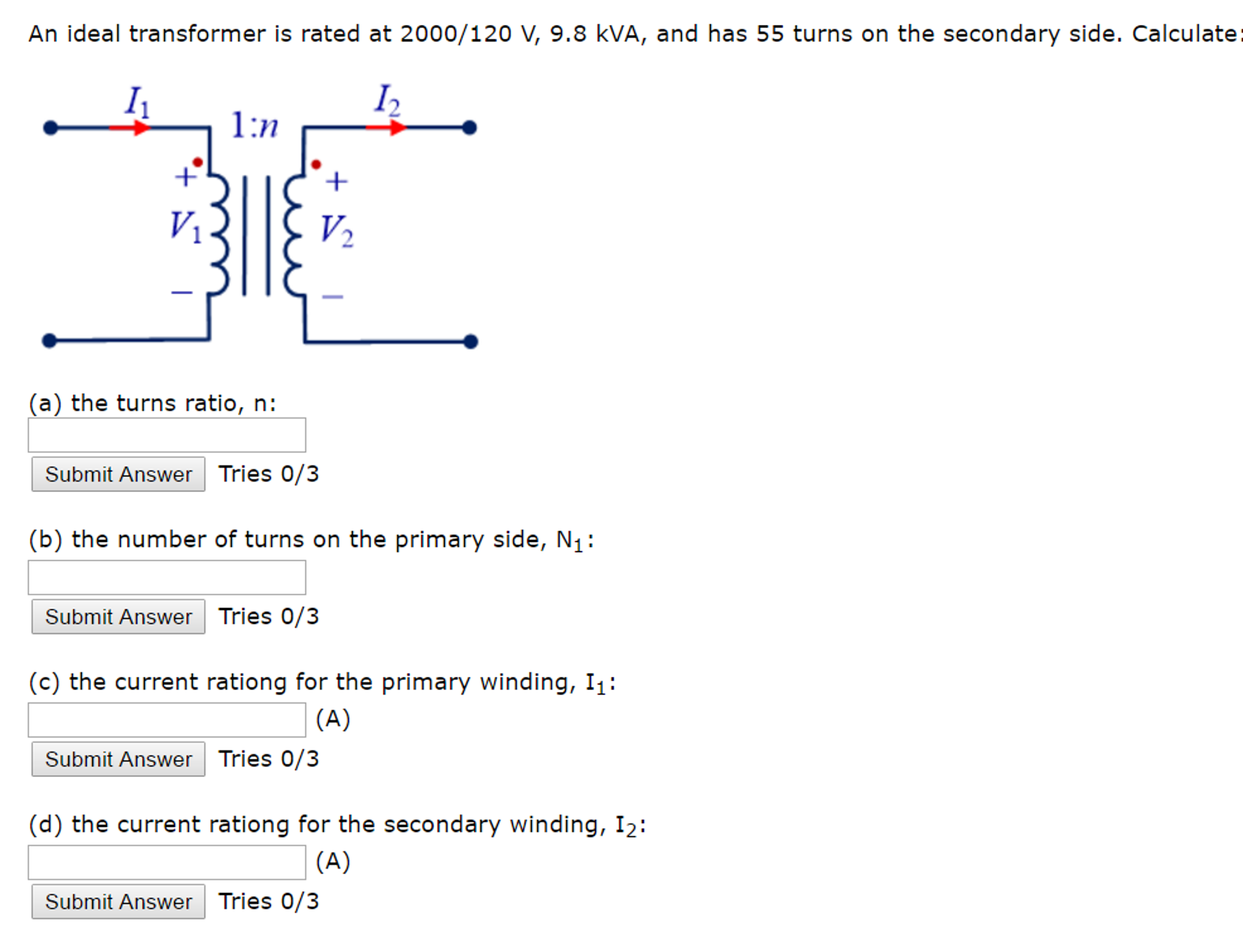 Transformer Winding Calculations