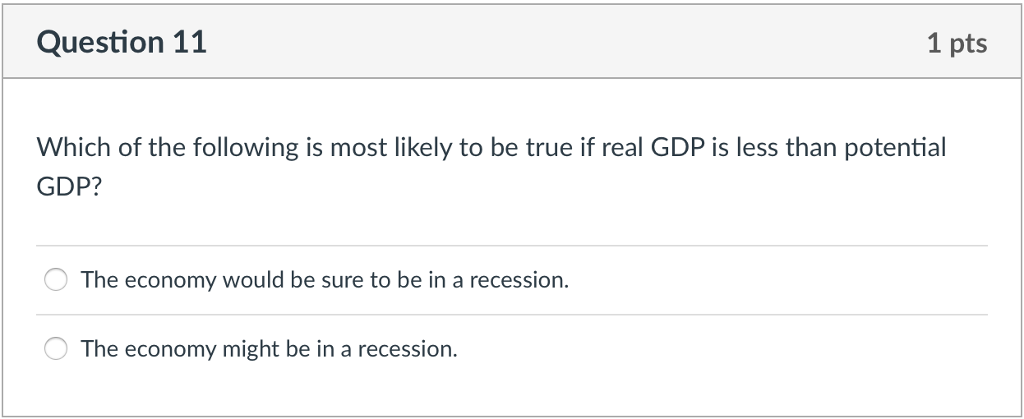 Solved Question 11 1 pts Which of the following is most | Chegg.com