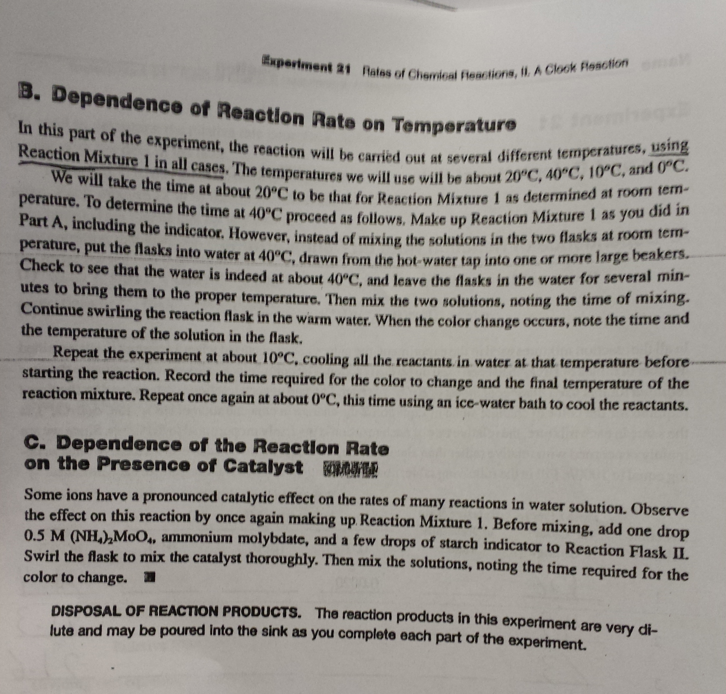 Data and calculations: Rates of chemical Reactions, A | Chegg.com