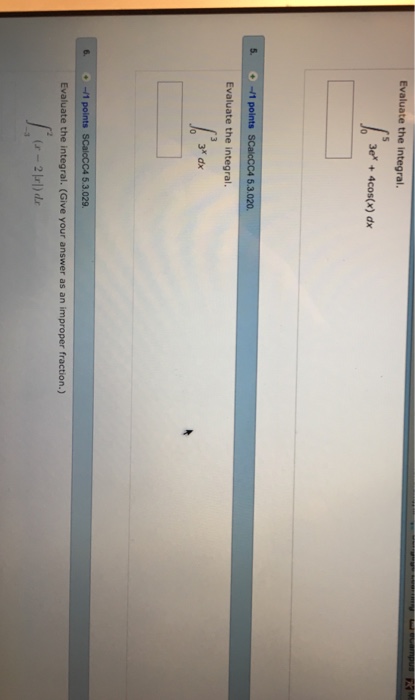 solved-evaluate-the-integral-integral-0-5-3e-x-4-cos-x-chegg