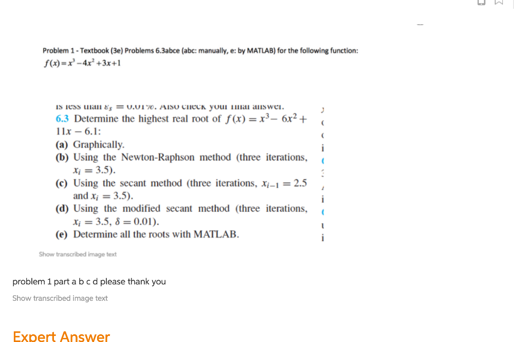 Solved Problem 1-Textbook (3e) Problems 6.3abce (abc: | Chegg.com