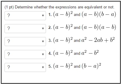 Solved Determine Whether The Expressions Are Equivalent Or | Chegg.com