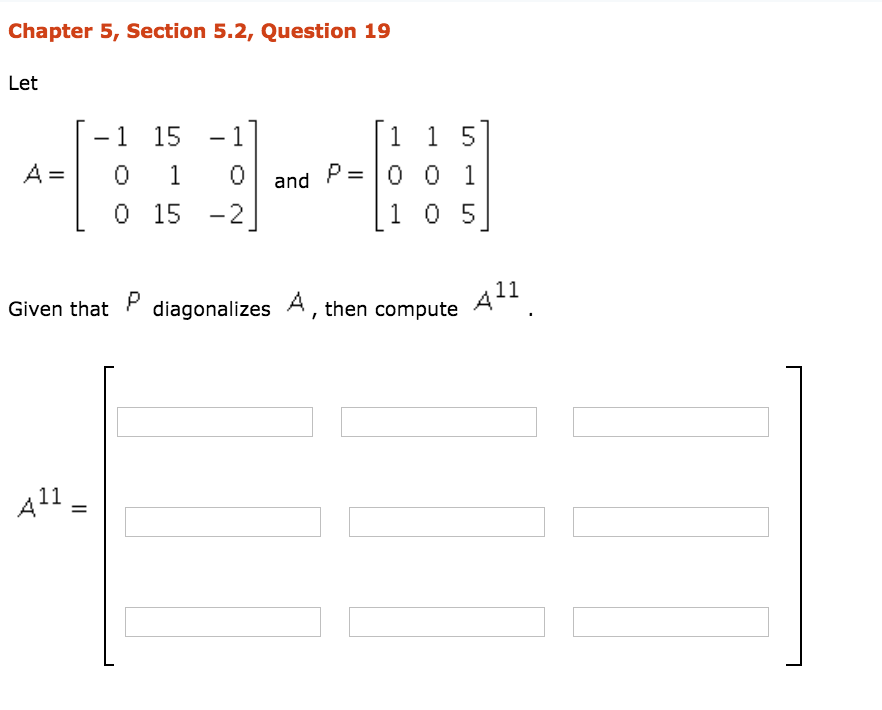 Solved Chapter 5, Section 5.2,Question 1 Let 1 1 5 10 5 -1 | Chegg.com