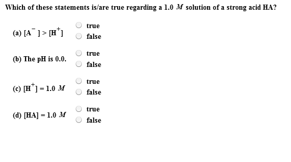 Solved Which of these statements is/are true regarding a 1.0 | Chegg.com
