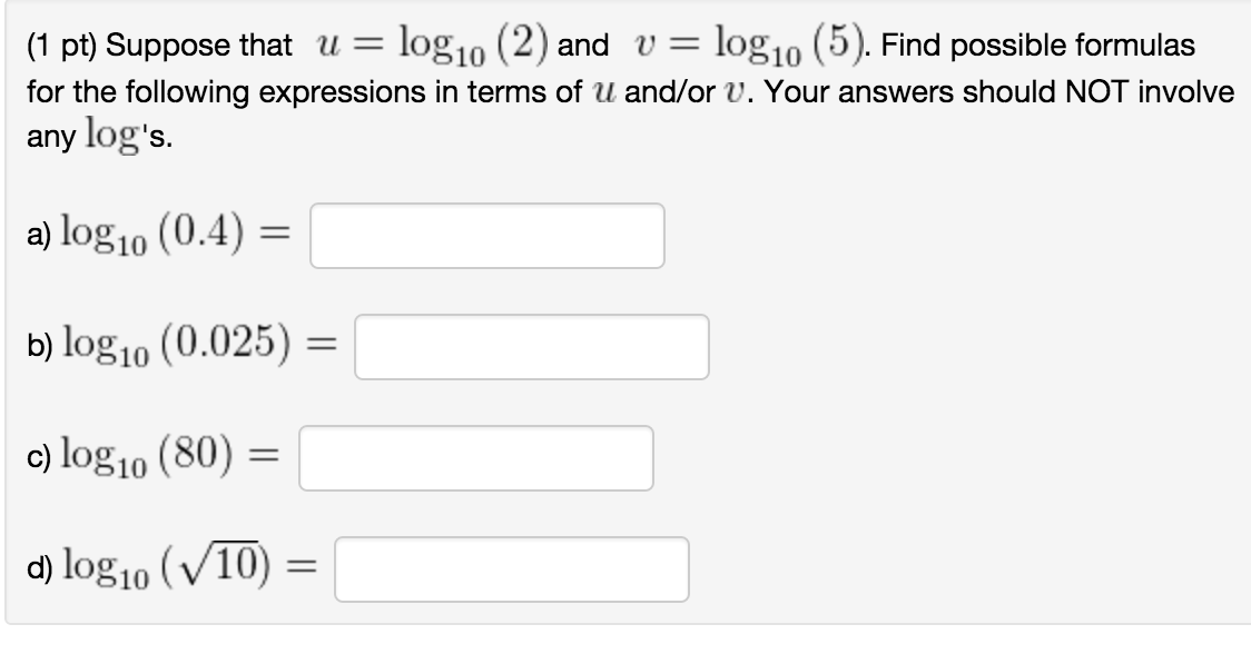 Solved (1 Pt) Suppose 0