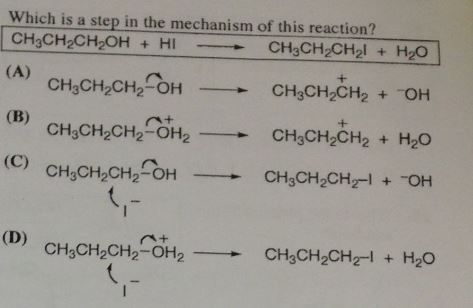 Solved Which is a step in the mechanism of this reaction? | Chegg.com