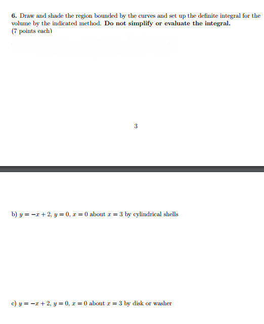 Solved Draw and shade the region bounded by the curves and | Chegg.com