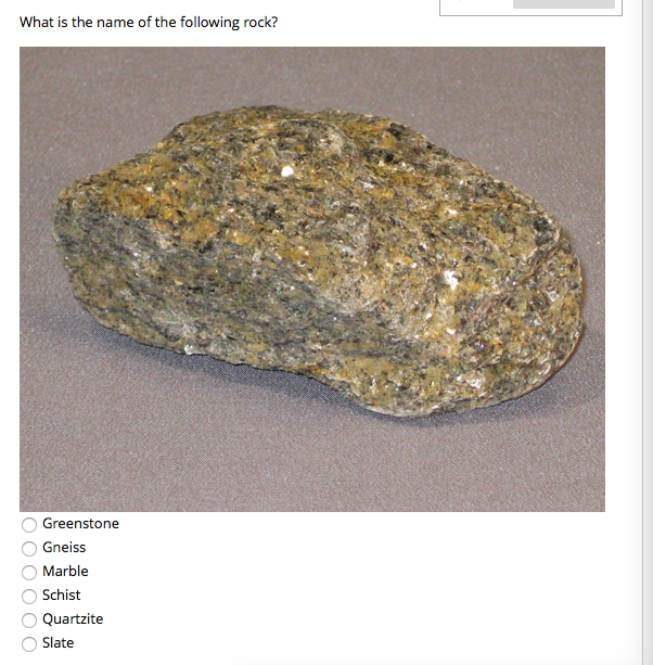 Solved What is the name of the following rock? Greenstone | Chegg.com