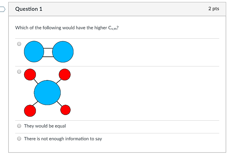Solved Which Of The Following Would Have The Higher C Chegg