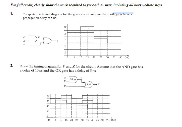 Solved For Full Credit Clearly Show The Work Required To Chegg