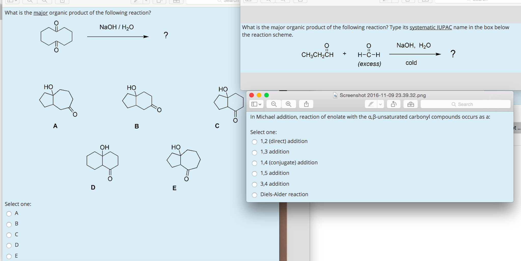 Solved What Is The Major Organic Product Of The Following | Chegg.com