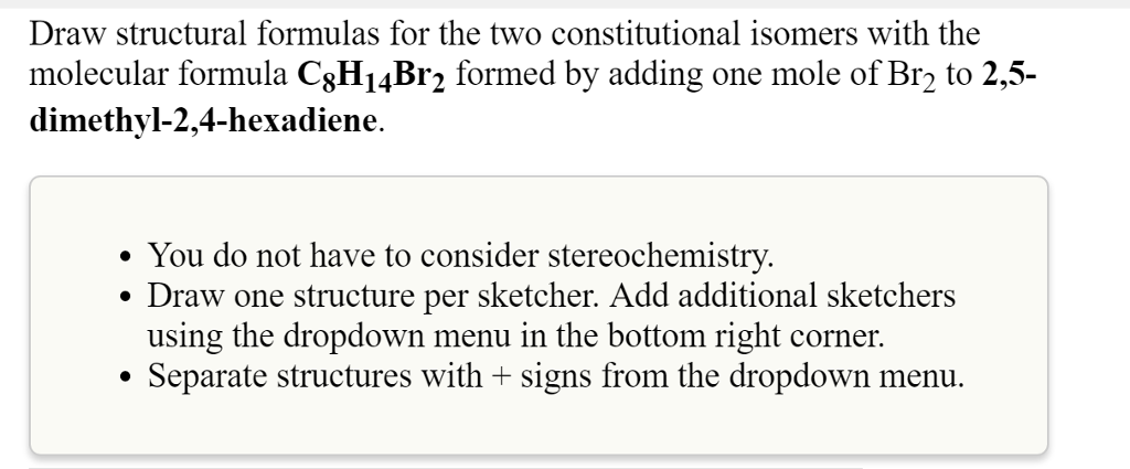 Solved Draw structural formulas for the two constitutional | Chegg.com