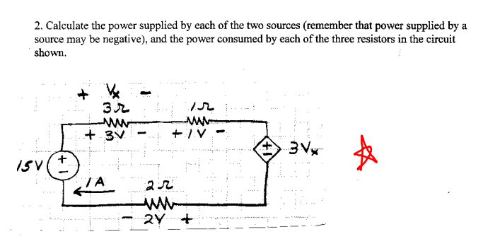 Solved Calculate the power supplied by each of the two | Chegg.com