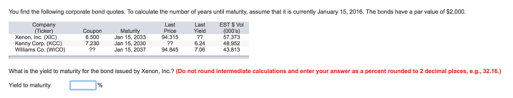 Solved You find the following corporate bond quotes. To | Chegg.com