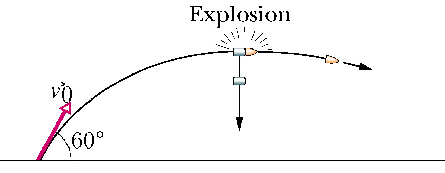 Solved A shell is fired from a gun with a muzzle velocity of | Chegg.com