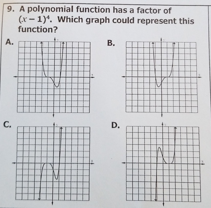 solved-9-a-polynomial-function-has-a-factor-of-x-1-4-chegg