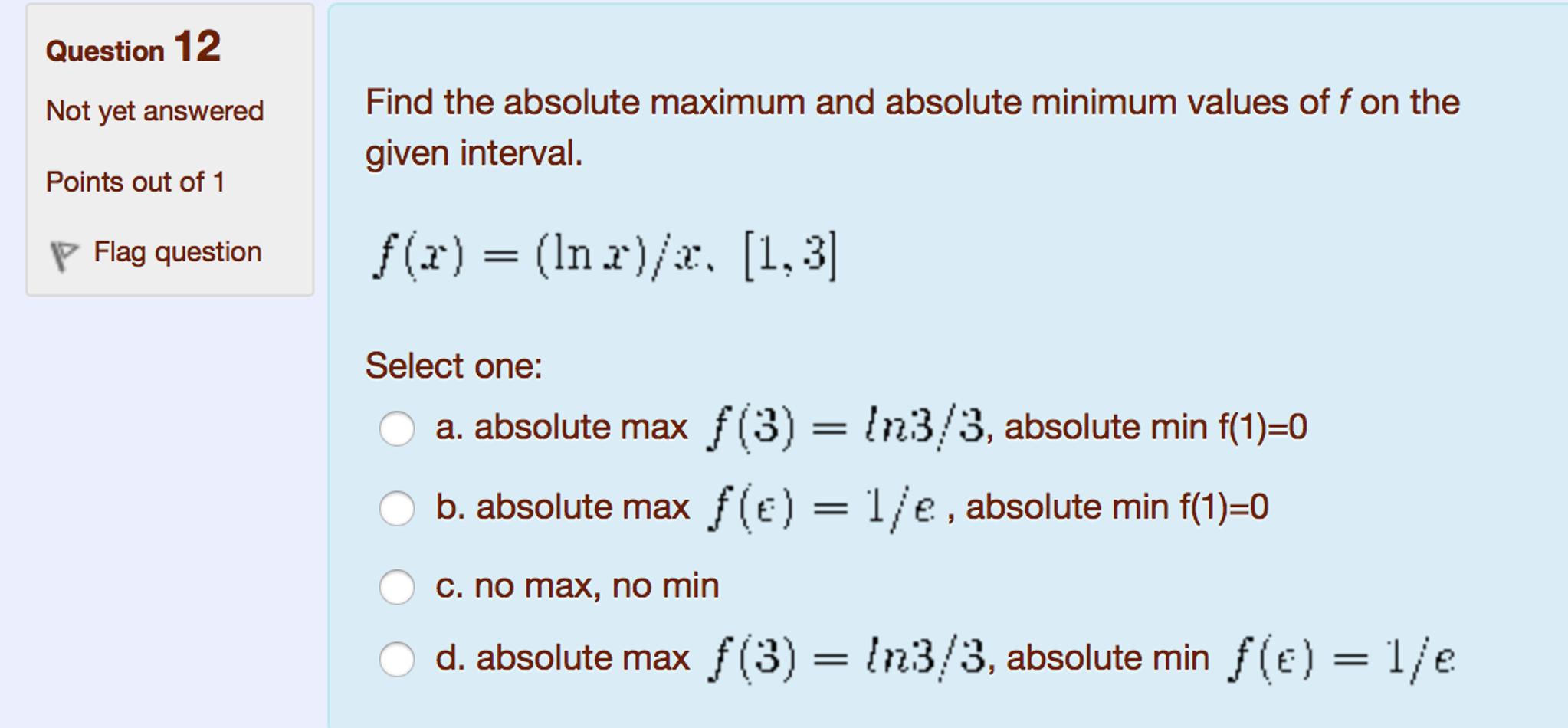 Solved Find The Absolute Maximum And Absolute Minimum Values Chegg