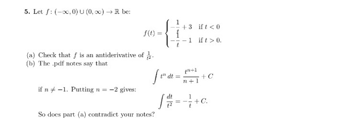 Solved Let f:(-infinity,0) u (0,infinity) rightarrow R be | Chegg.com