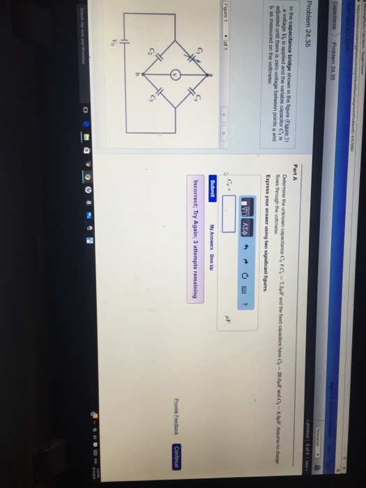 Solved In the capacitance bridge shown in the figure (figure