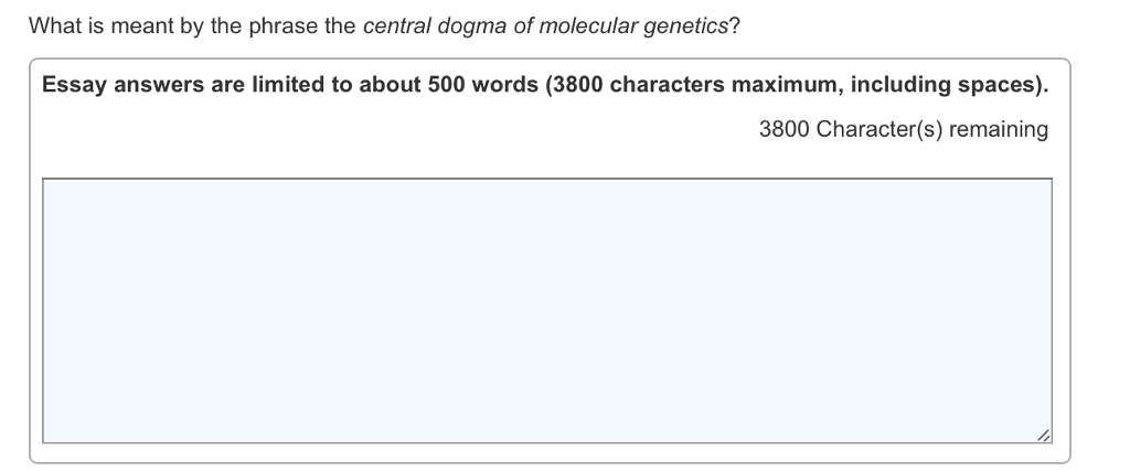 Solved: What Is Meant By The Phrase The Central Dogma Of M... | Chegg.com