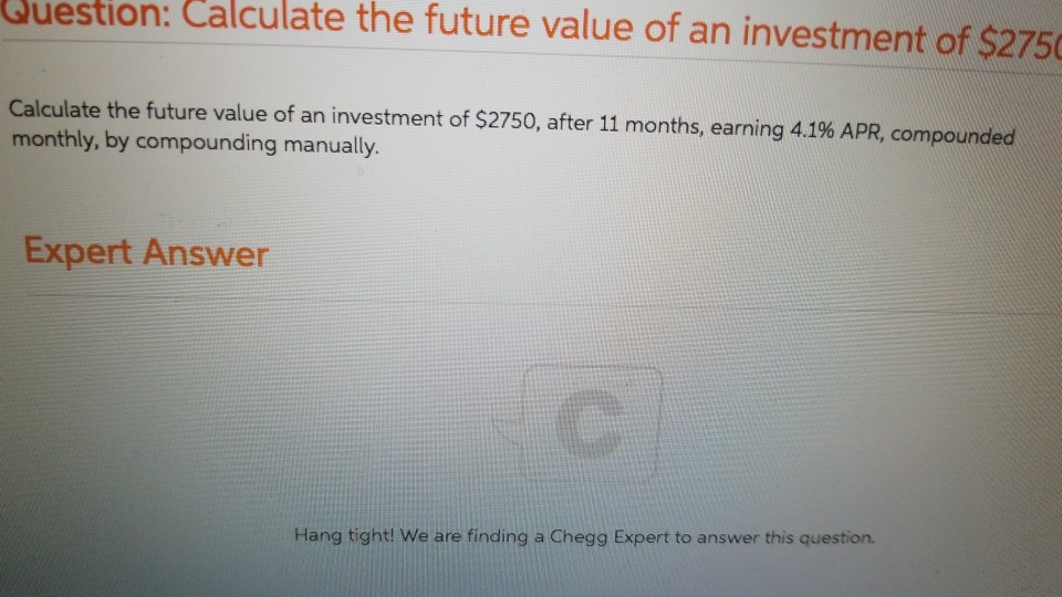 how do you calculate the future value of an investment
