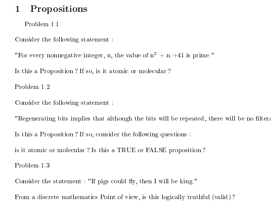 Solved 1 Propositions Problem 11 Consider The Following | Chegg.com