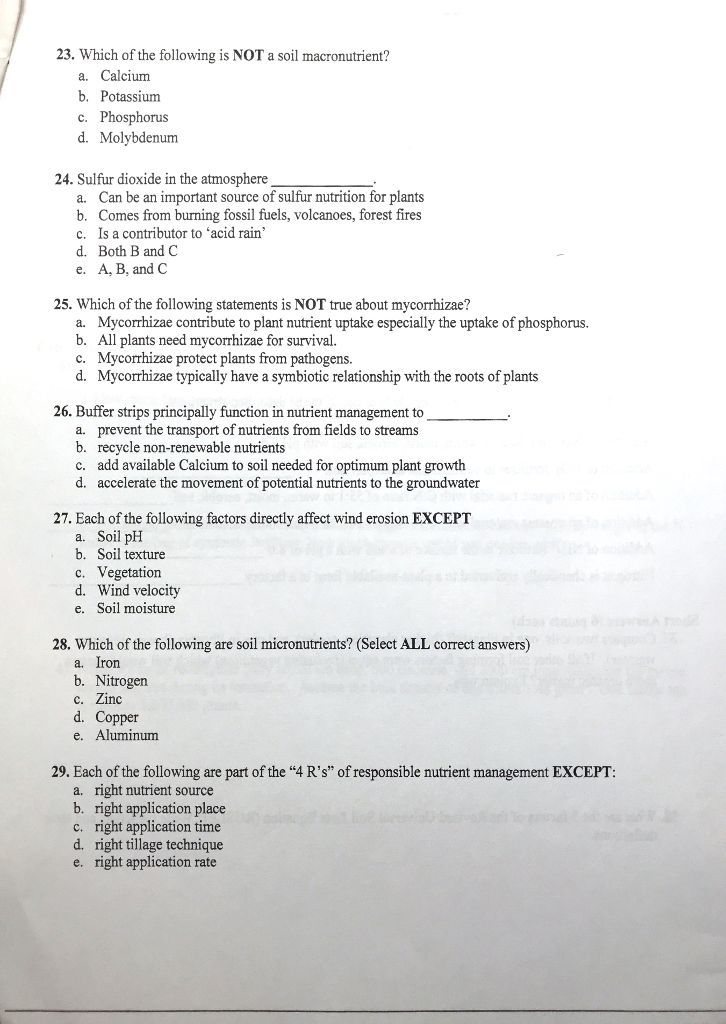 solved-23-which-of-the-following-is-not-a-soil-chegg