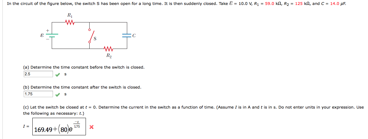 Solved In the circuit of the figure below, the switch s has | Chegg.com