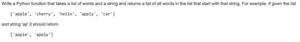 Solved Write a Python function that takes a list of words | Chegg.com