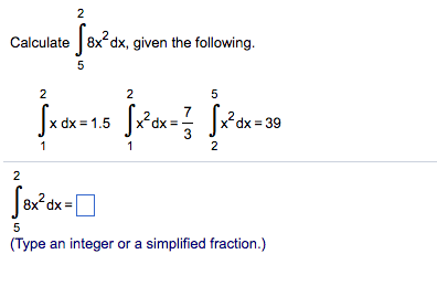 integral dx 5 8x x 2