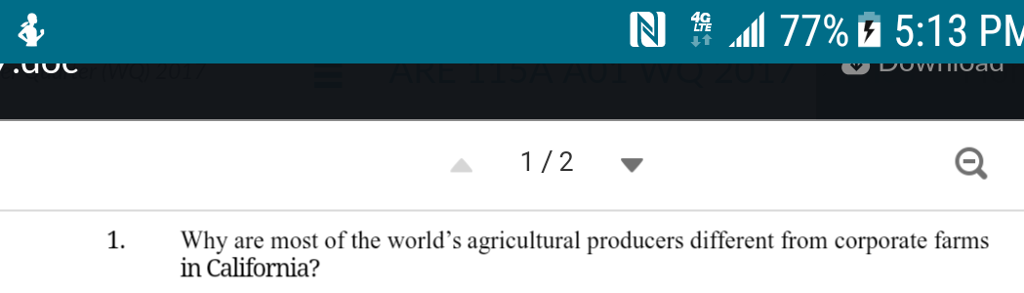 Solved Why are most of the world's agricultural producers | Chegg.com