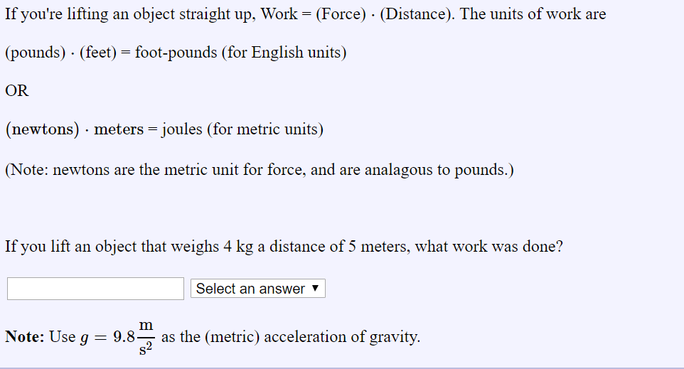 Solved If You re Lifting An Object Straight Up Work Force Chegg