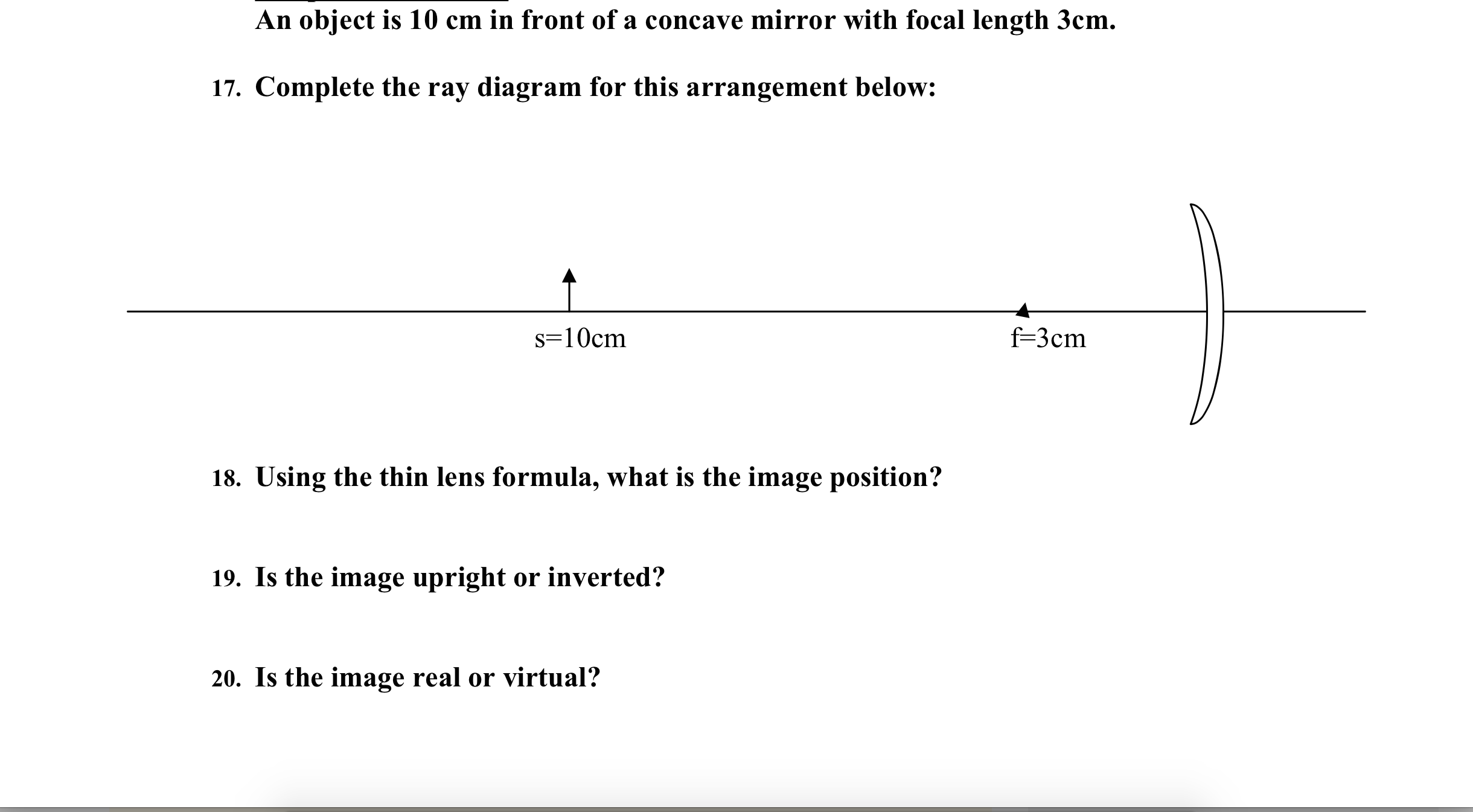 solved-an-object-is-10-cm-in-front-of-a-concave-mirror-with-chegg