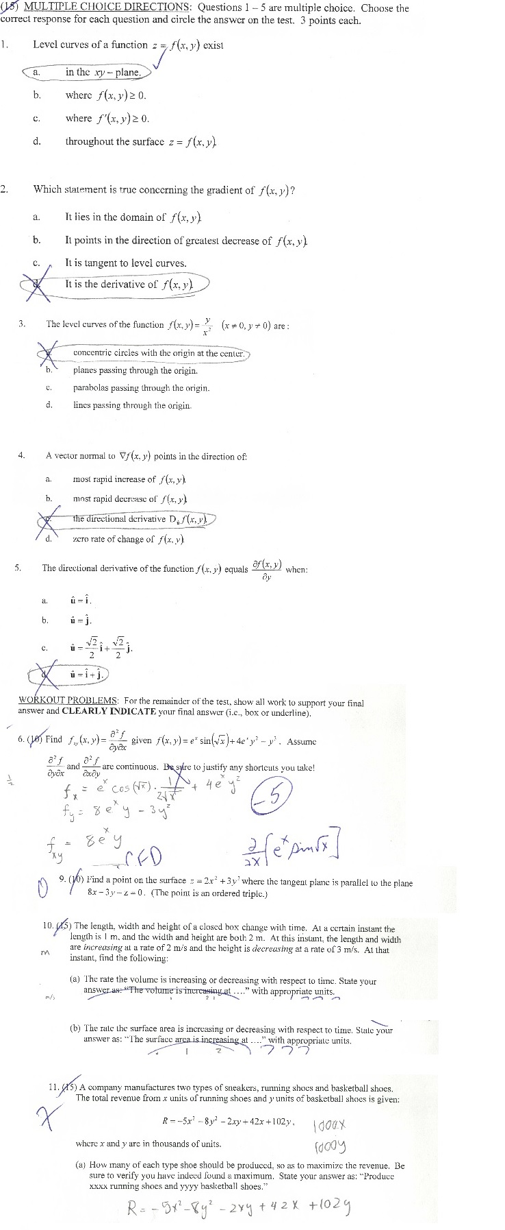 Solved Questions 1-5 are multiple choice. Choose the correct | Chegg.com