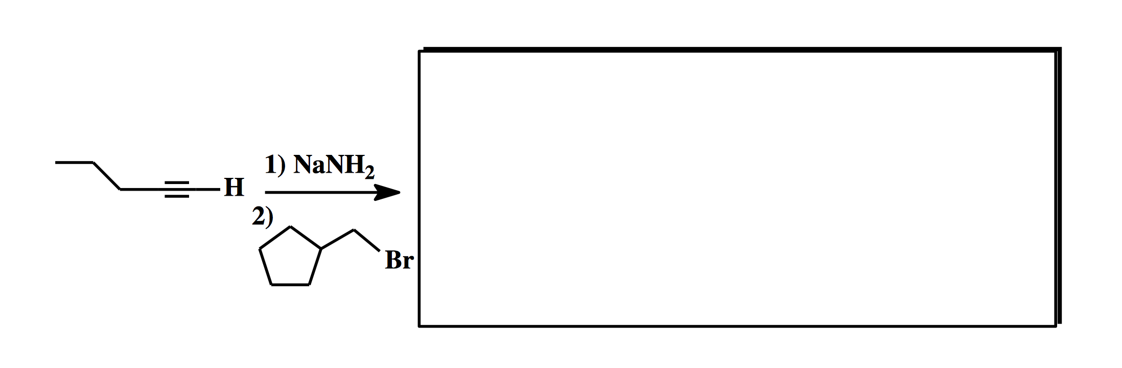 Solved 1) NaNH2 2) Br Br | Chegg.com