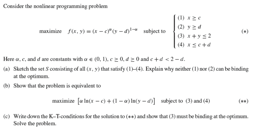 Consider The Nonlinear Programming Problem 1 X 2c Chegg Com   PhpnCN21A 