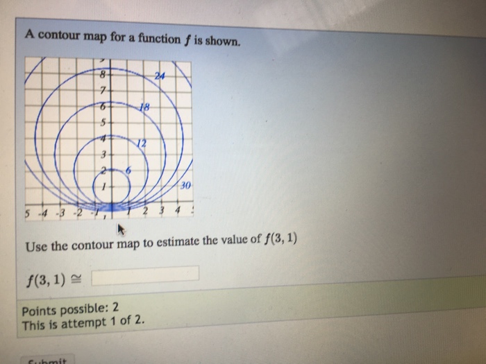 Solved A Contour Map For A Function F Ig Shown. Use The | Chegg.com